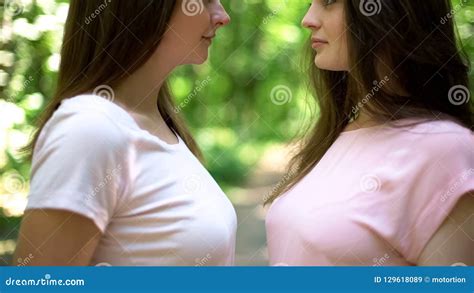 Timid Lesbians Having Passionate Sex .